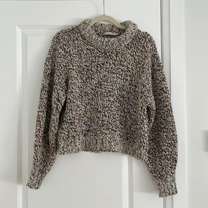 Alice + Olivia Multi Colored Crew Nexk Boxy Sweater